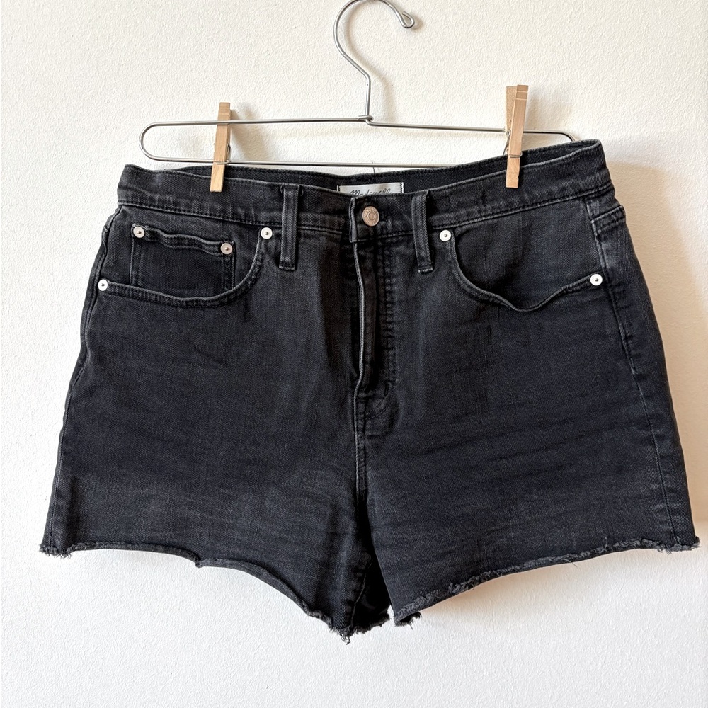 Madewell Black Denim Cutoff Jean Shorts 29